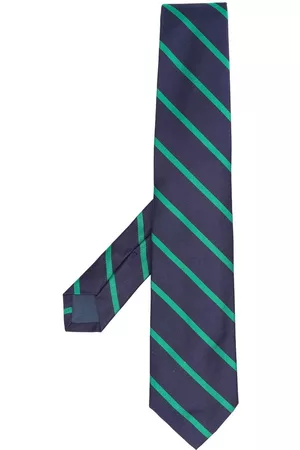 Ralph Lauren Diagonal stripe silk tie