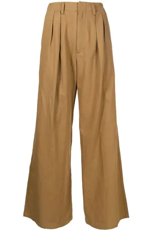 Izzue Pantalones anchos con tiro alto