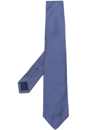 Ralph Lauren Corbata de seda con lunares bordados