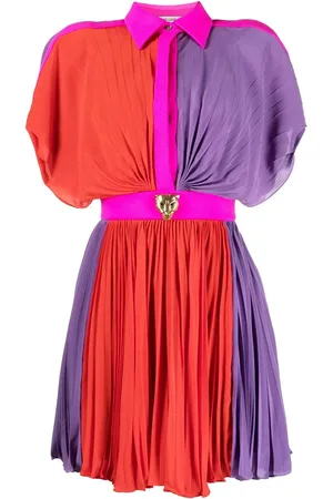 Roberto Cavalli Vestido con diseño color block