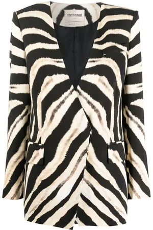 Roberto Cavalli Chamarra con animal print