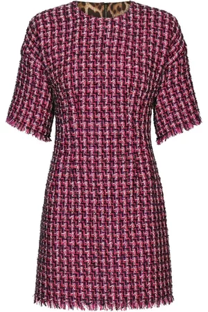Dolce & Gabbana Tweed short-sleeve minidress