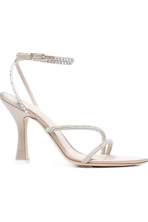3Juin Sandalias con detalles de cristal y tacón de 100mm