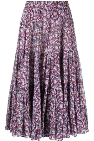 Marant Etoile Falda midi Elfa con estampado floral