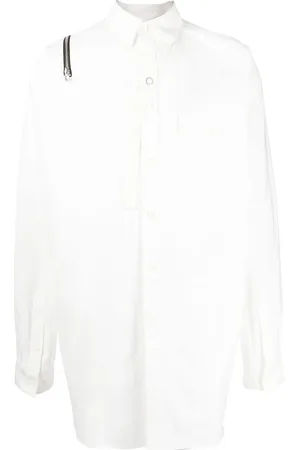 Takahiromiyashita The Soloist Camisa manga larga con detalle de cierre