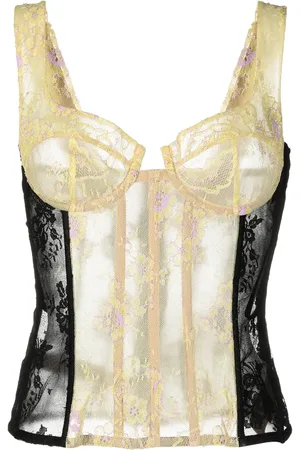 Natasha Zinko Top estilo corset de paneles