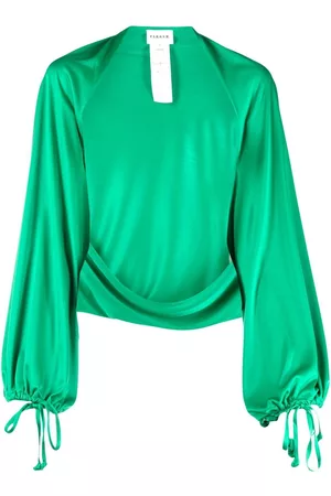 P.A.R.O.S.H. Blusa drapeada con diseño abierto