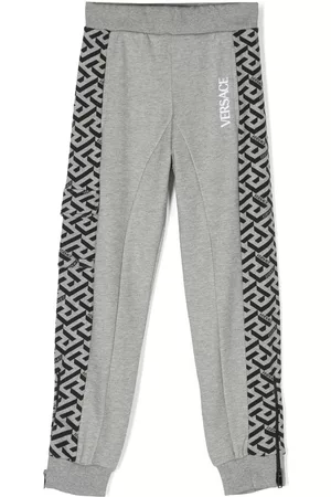 VERSACE Pants con motivo Greca