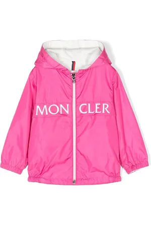 Moncler Chamarra con capucha y logo estampado