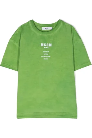 Msgm Playera con logo estampado