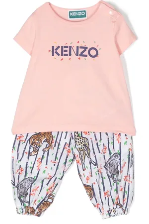 Kenzo Pantalones con estampado de tigre