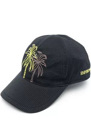 Emporio Armani Embroidered palm-tree cap