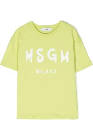 Msgm Playera con logo estampado