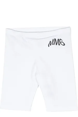 Maison Margiela Shorts deportivos con logo estampado