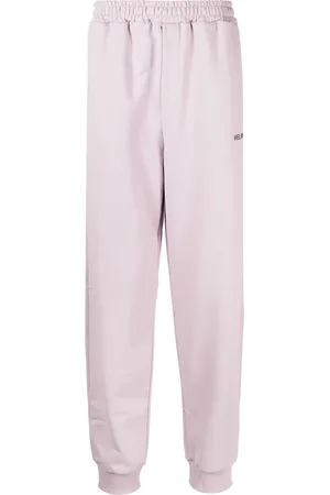 Helmut Lang Pants tapered con logo estampado