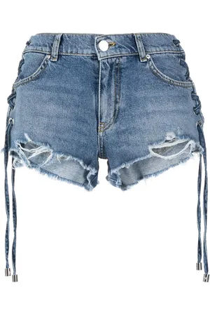 Pinko Shorts de mezclilla con agujetas