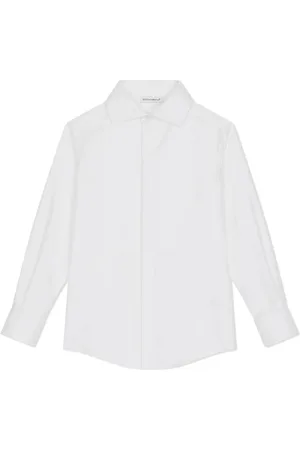 Dolce & Gabbana Camisa de esmoquin con logo DG en jacquard