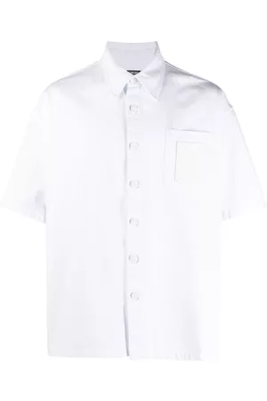 RAF SIMONS Camisa manga corta con parche del logo