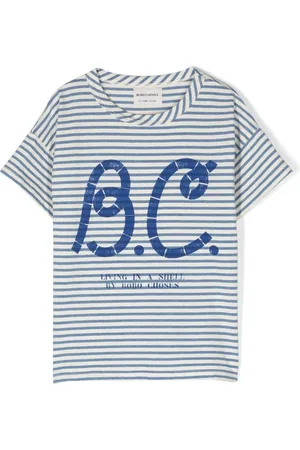 Bobo Choses Playera con logo estampado y motivo de rayas