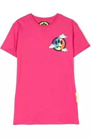 BARROW Vestido estilo playera con logo estampado