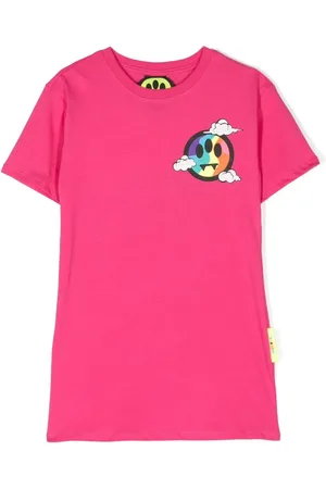 BARROW Vestido estilo playera con logo estampado