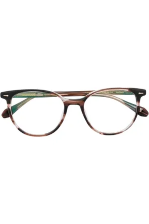 GIGI Lentes con armazón redonda y efecto de carey