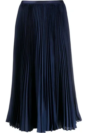 Ralph Lauren Falda midi con detalle plisado