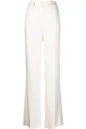 Kiton Pantalones anchos con tiro alto