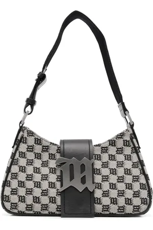 MISBHV Bolsa de hombro con monograma en jacquard