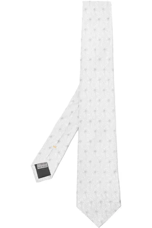 Canali Hombre Corbatas - All-over floral-print tie