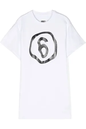 Maison Margiela Vestido estilo playera con logo estampado