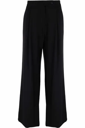 Emporio Armani Pantalones anchos con tiro alto