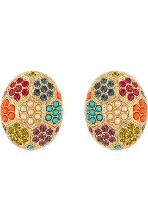 Susan Caplan Aretes con detalles de cristal 1980 de x D