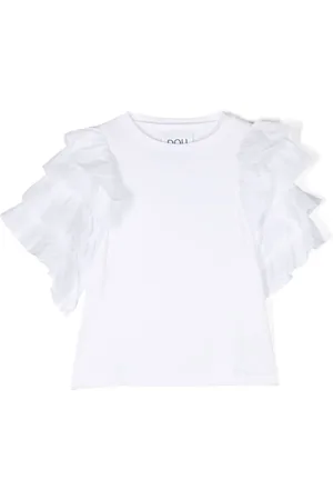 DOUUOD KIDS Playera con detalle de volantes
