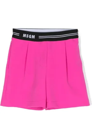 Msgm Shorts con logo en la pretina