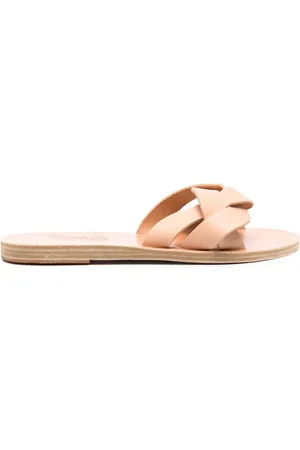 Ancient Greek Sandals Sandalias Arachine planas con tiras trenzadas