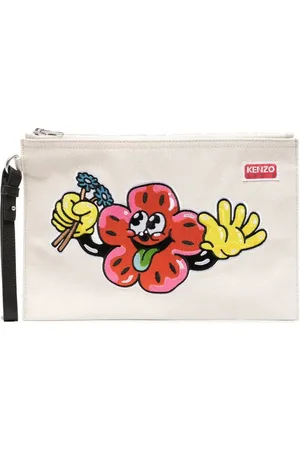 Kenzo Bolsa de mano con motivo bordado