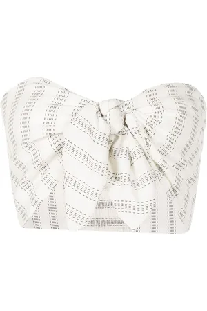 AMIR SLAMA Top strapless con lazo en la parte delantera