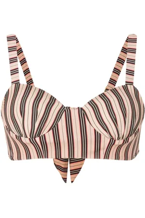 AMIR SLAMA Top con rayas estampadas