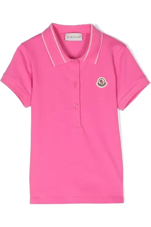 Moncler Playera tipo polo con parche del logo