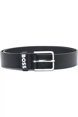 HUGO BOSS Niño y chico adolescente Cinturones - Logo-print leather belt
