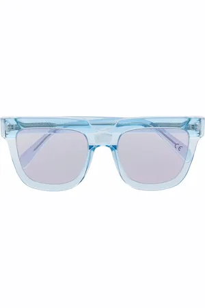 Retrosuperfuture Lentes de sol transparentes con armazón oversize