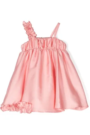 Mimisol Vestido sin mangas con detalle de volantes