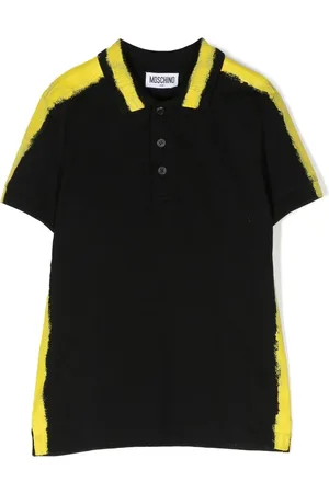 Moschino Playera tipo polo con logo estampado