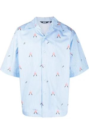 GCDS Camisa estampada manga corta