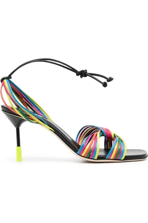 Msgm Sandalias con tiras y tacón de 95mm