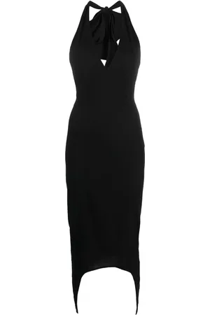 Patou Vestido midi con cuello halter
