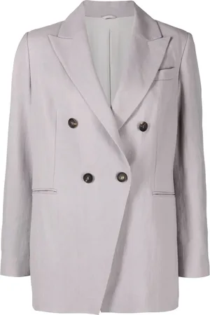 Brunello Cucinelli Saco de traje con doble botonadura
