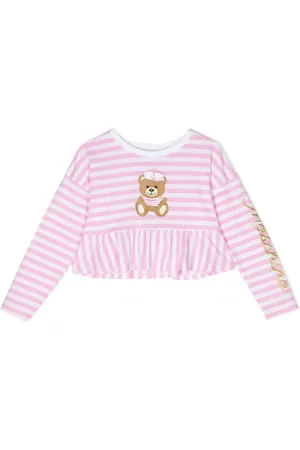 Moschino Top con peplum a rayas