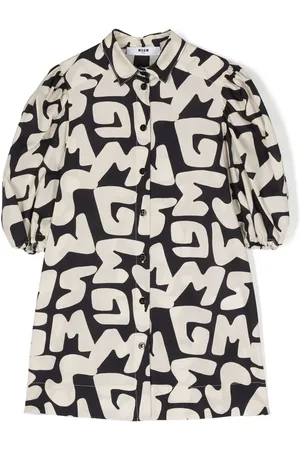 Msgm Vestido con letras del logo